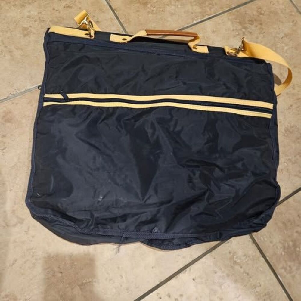 Navy Blue and Yellow Garment Bag 37" x 21"